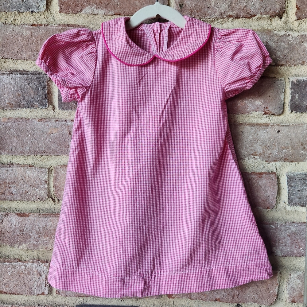 Southern Sunshine Kids - Pink Gingham Dress - 2T